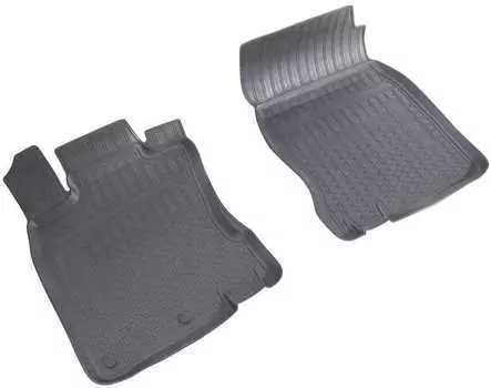 Коврики в салон (полиуретан, серые, передние) Норпласт NPA10-C61-604-G Nissan Qashqai (J11) 2014-2018