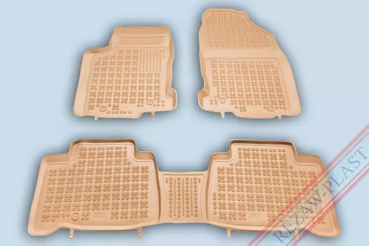 Коврики в салон Rezaw-Plast резина бежевый 202407 Lexus NX 2014-