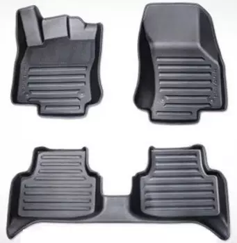 Коврики в салон (резиновые, черные) для Skoda Karoq 2017 -