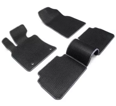 Коврики в салон (резиновые с серым кантом) Rezkon EVA 9039015102 Lada Granta 2018-