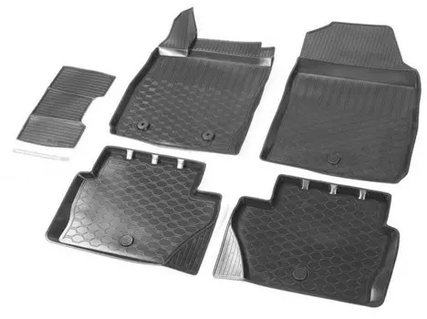 Коврики в салон Rival полиуретан черный 11803001 Ford EcoSport (1G) 2014-, рест. 2017-