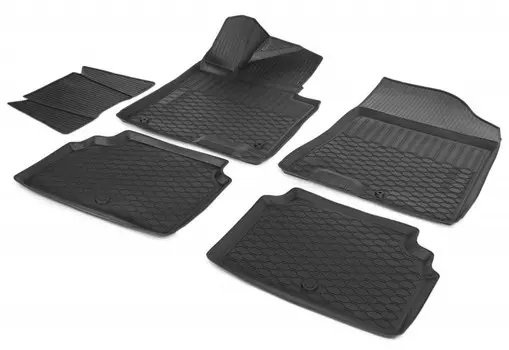 Коврики в салон Rival полиуретан черный 12313001 Hyundai Sonata (7G) LF рест. 2017-