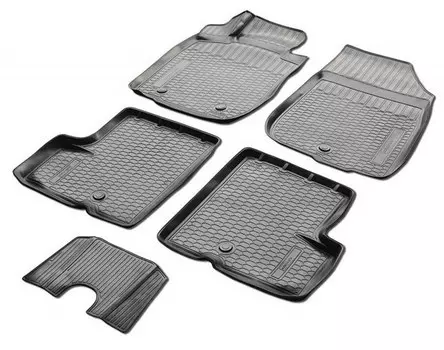 Коврики в салон Rival полиуретан черный 14108002 Nissan Terrano (3G) D10 2014-