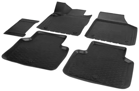 Коврики в салон Rival полиуретан черный 15810001 Volkswagen Teramont (1G) 2017-