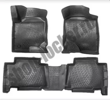 Коврики в салон с бортиками (резиновые) L.Locker для Foton Sauvana 2015 - 2019