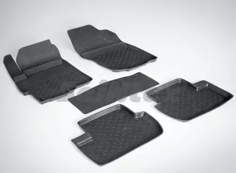 Коврики в салон Seintex резина черный 82004 Mitsubishi Lancer (9G) рест. 2005-