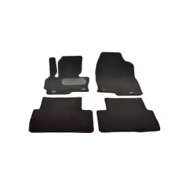 Коврики в салон (текстильные, черные, 2 логотипа, подпятник п/у) Норпласт NPL-VTe-550-680a Mazda CX-5 2012-2016