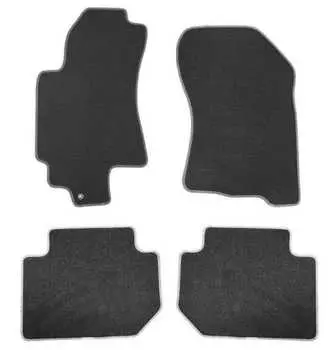 Коврики в салон (текстильные, черные, подпятник п/у) Норпласт NPA10-VTe610-020a Nissan Almera 2012-