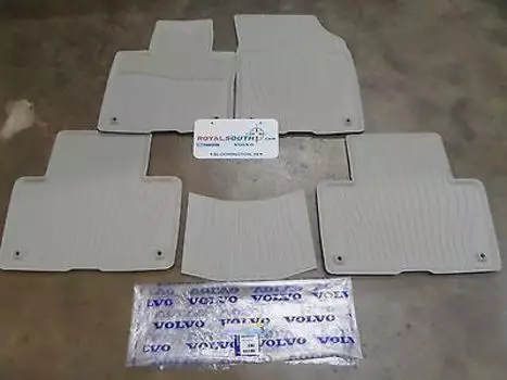 Коврики в салон Volvo резина белый 39830541 Volvo XC90 2015-