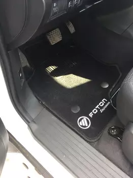 Коврики в салон (ворс, черные) для Foton Sauvana 2015 - 2019