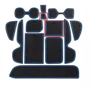 Коврики в салонные ниши (черно-синие) Magical MGC00126 для Toyota RAV4 (5G) XA50 2019-