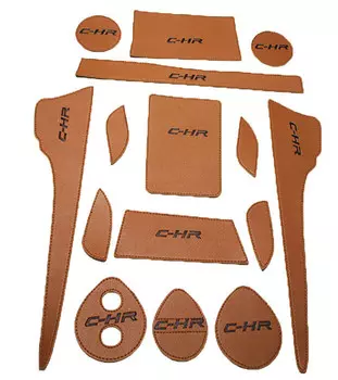 Коврики в салонные ниши (кожа) для Toyota C-HR 2018 -