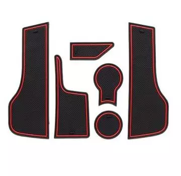 Коврики в салонные ниши (красные) Smabee SMB00100 для Lada Vesta 2015-, Cross 2015-, SW 2017-, SW Cross 2015-