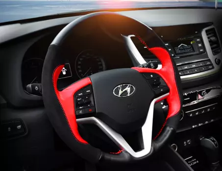 Кожаная оплетка руля COLOR для Creta (Крета)