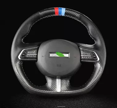 Кожаная оплетка руля для Haval F7 (Хавал Ф7) 2018, 2019, 2020