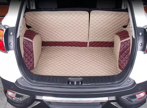 Кожаные коврики в багажник для JAC S5 2013 -