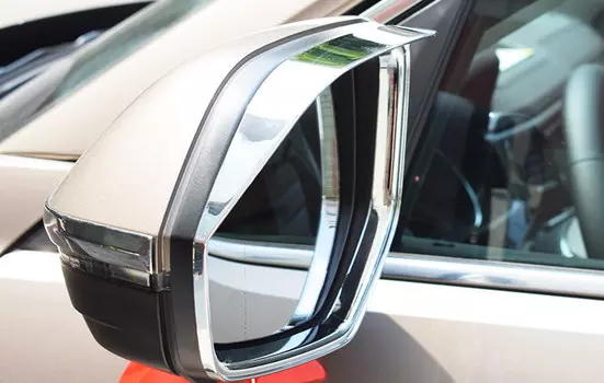 Козырьки на боковые зеркала (хром) для Volkswagen Teramont 2017 -