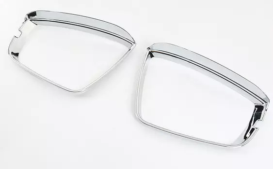 Козырьки на боковые зеркала (хром) Skoda Karoq 2020 (Шкода Карок)