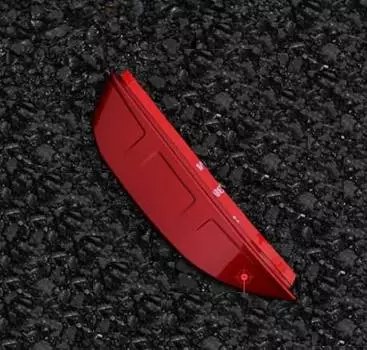 Козырьки на боковые зеркала (красные) Bo Yue BYE00170 для Geely Atlas 2016-