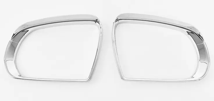 Козырьки защитные на боковые зеркала (хром) для Jeep Сherokee 2015 -