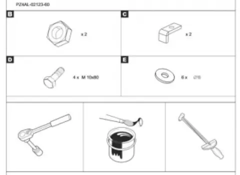 Крепеж для защиты картера PZ4AL0212360 Toyota/LEXUS для Lexus ES 2012 -