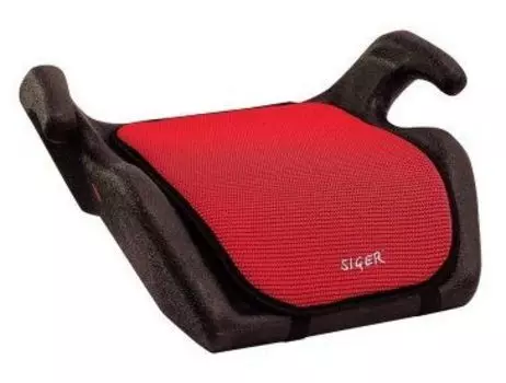 Кресло-бустер детское автомобильное (красное, группа 3 от 22 кг. до 36 кг.) Мякиш SIGER KRES0023