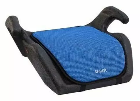 Кресло-бустер детское автомобильное (синее, группа 3 от 22 кг. до 36 кг.) Мякиш SIGER KRES0017