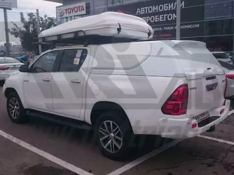 Кунг для кузова, цвет - белый (двойная кабина, 3 двери) АВС-Дизайн ABC.TOHIL.BR.05W Toyota Hilux 2015-