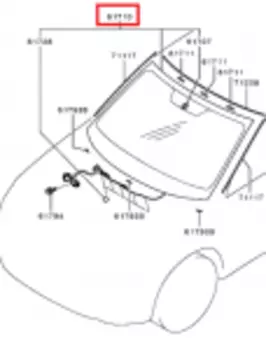 Лобовое стекло с обогревом Outlander 2016