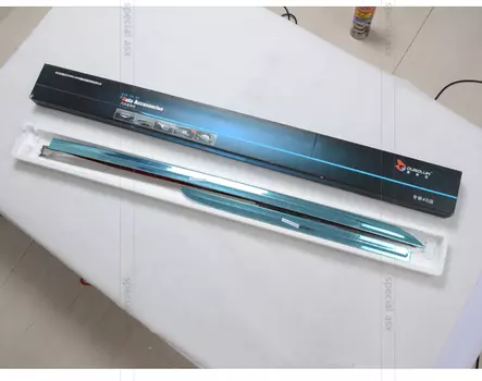 Молдинги металлические на двери для Mitsubishi ASX 2010 - 2016