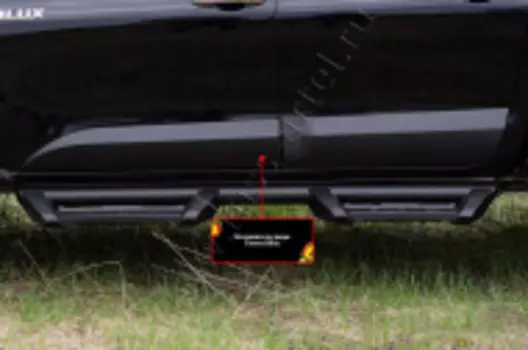 Молдинги на двери Русская Артель Toyota Hilux 2015-