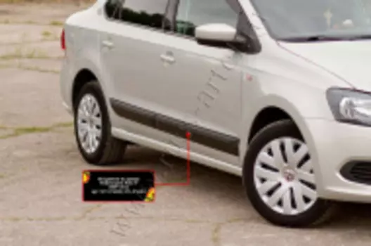 Молдинги на двери Русская Артель Volkswagen Polo V 2009-2015