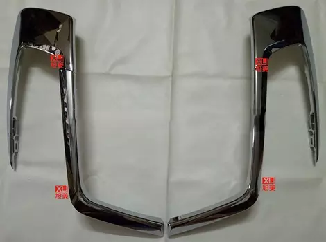 Молдинги переднего бампер хромированные для Mitsubishi ASX 2016