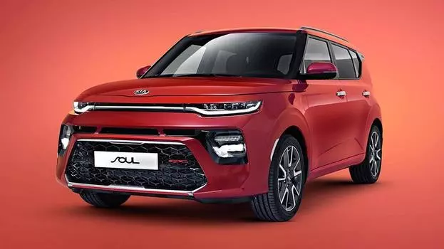 Молдинги переднего бампера версия GT Line вверх ( Киа Соул ) Kia Soul 2019, 2020