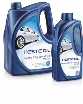 Моторное масло синтетическое Neste CITY STANDARD 5W40 4 л