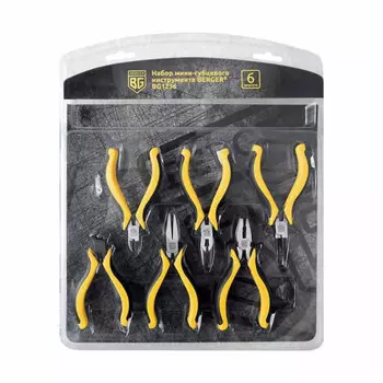Набор мини-губцевого инструмента (6 предметов) Berger BG1236