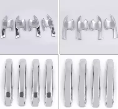 Накладка дверную ручку с окантовкой (хром)