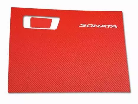 Накладка на бардачок, красная You Qiang QNG00140 для Hyundai Sonata (8G) DN8 2020-