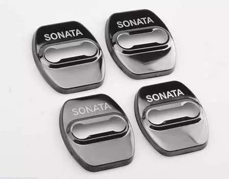 Накладка на дверной замок, черная You Qiang QNG00380 Hyundai Sonata (8G) DN8 2020-