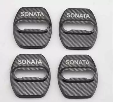 Накладка на дверной замок, карбоновая You Qiang QNG00383 Hyundai Sonata (8G) DN8 2020-