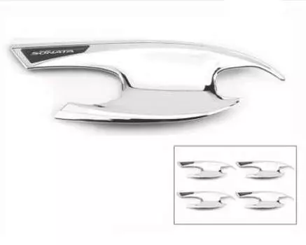 Накладка на дверную нишу, серебряная You Qiang QNG00254 для Hyundai Sonata (8G) DN8 2020-