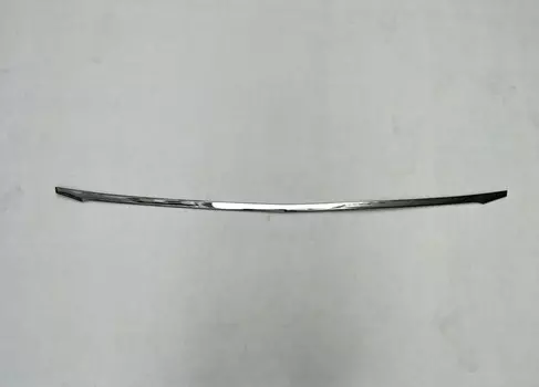 Накладка на кромку капота (хром) для Санта Фе 4 (Hyundai Santa Fe 2018 - 2019)