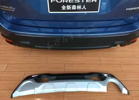 Накладка на низ заднего бампера для Subaru Forester 2018 - 2019