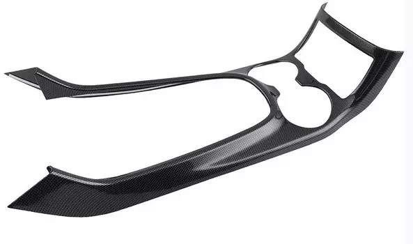 Накладка на панель КПП и подстаканников ( черный, хром) для Jeep Сherokee 2015 -