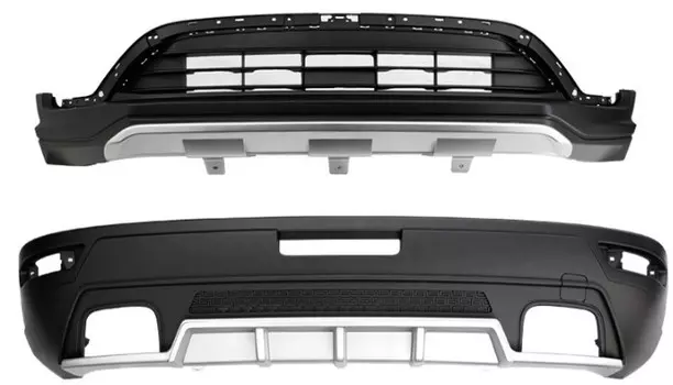 Накладка на передний бампер / на задний бампер для Geely Atlas 2018 -