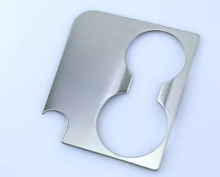 Накладка на подстаканники (серебро, синий) для Kia Sportage III 2010-2015