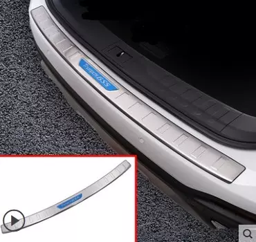 Накладка на порог багажника (спорт, голубой) для GAC Trumpchi GS5 2020-