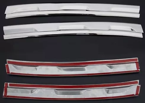 Накладка на решетку радиатора, 2 части, нерж. сталь OEM-Tuning 37150 для Volkswagen Tiguan 2017-