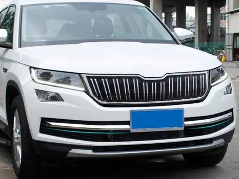 Накладка на решётку бампера OEM-Tuning 37507 для SKODA KODIAQ (2017 - по н. в.)