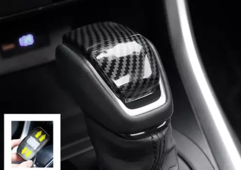 Накладка на рычаг передач новое поколение (карбоновая) Toyota RAV4 2019-